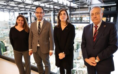 El Secretario de Estado de Telecomunicaciones e Infraestructuras Digitales del Gobierno de España y la Consejera de Investigación y Universidades de Cataluña visitan el DFactory Barcelona