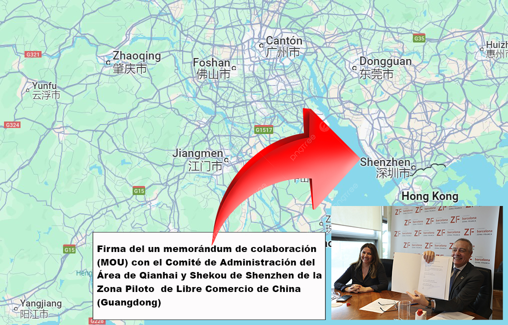 El Consorci de la Zona Franca de Barcelona firma un acuerdo de colaboración con la Zona de Libre Comercio de Qianhai y Shekou